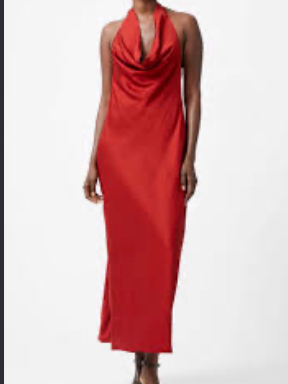 FRENCH CONNECTIONEnnis Eco Satin Halterneck Midi Dress 6